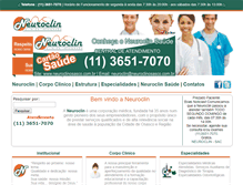 Tablet Screenshot of neuroclinosasco.com.br